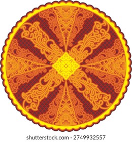 This mandala multilayer design with bali ornaments, can be used for handicrafts using a laser machine or print. 