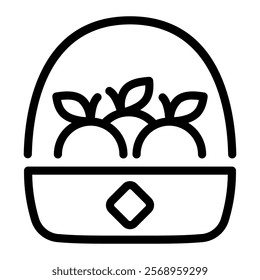 This Mandarin orange icon is suitable for Chinese New Year, Lunar Festival or other Chinese Festival, etc.