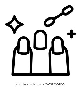 Este ícone de Manicure é adequado para Salão de Beleza, Spa, Barber Shop, etc