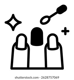 Este ícone de Manicure é adequado para Salão de Beleza, Spa, Barber Shop, etc