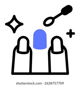 Este ícone de Manicure é adequado para Salão de Beleza, Spa, Barber Shop, etc