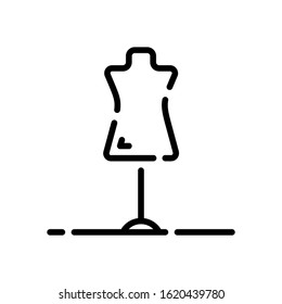 this is mannequin vector icon on a white background.