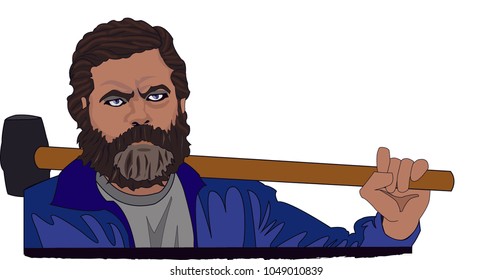 This is a mans man.  A guy readily equipped to fix any household issue with the swing of his trusty hammer.