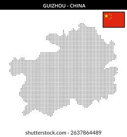 This map highlights Guizhou in China with dots
