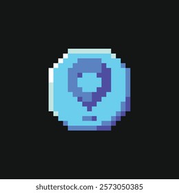 this is map icon in pixel art with simple color this item good for presentations,stickers, icons, t shirt design,game asset,logo and your project.