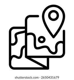 This Map icon is suitable for Camping, Outdoor Activity, Summer Vacation, etc
