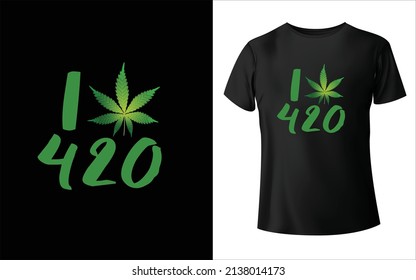 This is a Marijuana 420 T-Shirt Design