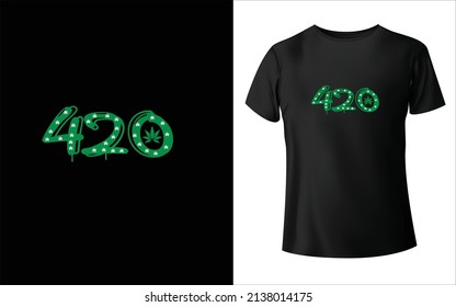 This is a Marijuana 420 T-Shirt Design
