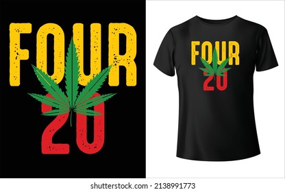 Este es un diseño de camisetas de marihuana... 