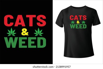 Este es un diseño de camisetas de marihuana... 