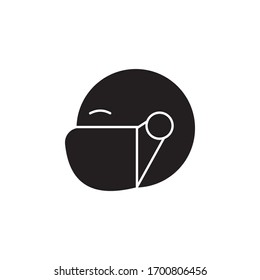 This Mask icon is in Solid style available to download as EPS 10