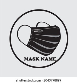 Este logotipo de máscara es adecuado para productos de máscara que se venderán o para diseños de publicidad digital etc