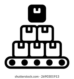 Este icono de producción en masa es adecuado para la fabricación, distribución y campos relacionados.