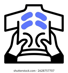 Este ícone de massagem é adequado para Salão de Beleza, Spa, Barber Shop, etc