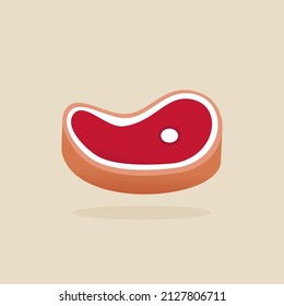 This meat flat design is very suitable for website and application design purposes. In addition, it can also be used as a design asset that requires a meat icon.