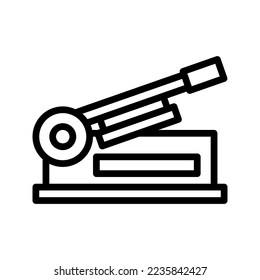 this is a meat slicer icon
icon with outline and pixel perfect style
this is one of the icons from the icon sets with Butcher theme