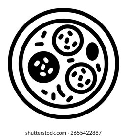 Dieses Meatball-Suppen-Symbol ist für indonesische Kultur, etc. geeignet.