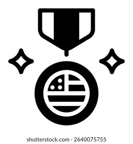 This Medal of Honor icon is suitable for 4th of July, Independence Day, etc