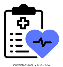 This Medical checkup icon is suitable for hospital, medical, healthcare, etc.