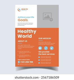 This Medical Flyer design is tailored to meet the needs of healthcare organizations, clinics, hospitals, and medical professionals. Featuring a clean and professional layout, it effectively highlights