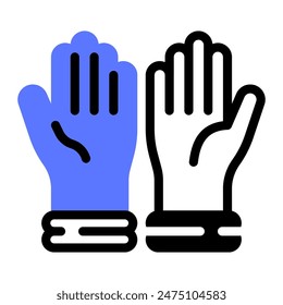 This Medical gloves icon is suitable for hospital, medical, healthcare, etc.