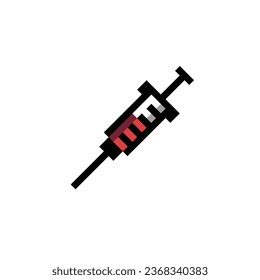 este es un ícono médico estilo de 1 bit en píxeles con color sencillo y fondo blanco, este elemento es bueno para presentaciones, pegatinas, iconos, diseño de camisetas, activos de juego, logotipo y su proyecto.