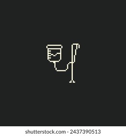 this is medical icon 1 bit style in pixel art with simple color and black background ,this item good for presentations,stickers, icons, t shirt design,game asset,logo and your project.