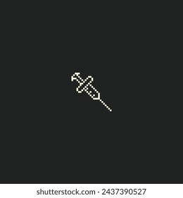 este es el icono médico estilo de 1 bit en pixel art con color simple y fondo negro, este artículo es bueno para presentaciones, pegatinas, iconos, diseño de camiseta, activo de juego, logotipo y su proyecto.