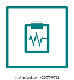 this is a medical notebook icon illustration vector