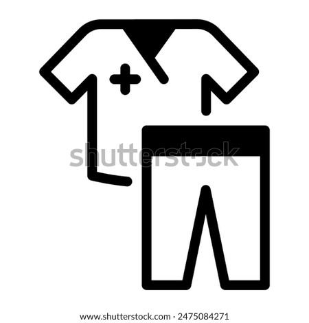 This Medical uniform icon is suitable for hospital, medical, healthcare, etc.