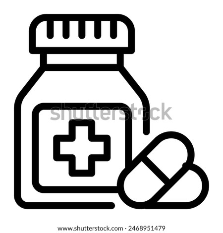 This Medicine icon is suitable for Retirement, Pension, and Elderly Activities.
