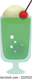 This is melon flavored cream soda