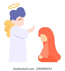 This Messenger icon is suitable for The Birth of Jesus or Christmas, Religion, Christian, etc.