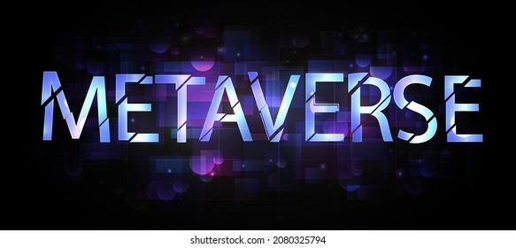 This Is Metaverse And Futuristic Technology And Augmented Reality , Virtual Reality And Earth ,text Metaverse