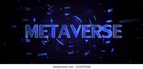 this is metaverse and futuristic technology and Augmented reality , Virtual reality and earth ,text metaverse