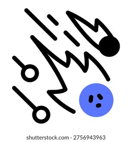 This Meteorite icon is suitable for natural disaster.