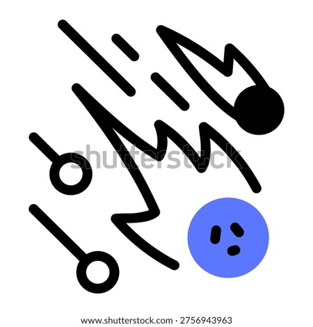 This Meteorite icon is suitable for natural disaster.