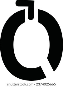 Este activo de diseño de microstock presenta un sencillo logotipo "O" en blanco y negro. Adecuado para diversos fines, como marca, sitios web y materiales promocionales.