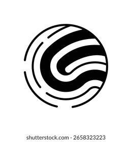 Este es un logotipo de seguridad de huellas dactilares mínimo para su negocio 