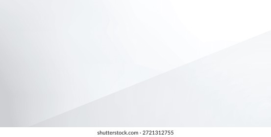 Este fundo abstrato minimalista apresenta uma superfície branca limpa com um gradiente diagonal suave e formas geométricas sutis, ideal para projetos de design gráfico contemporâneo que exigem um