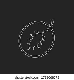 This minimalist continuous line