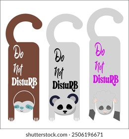 This minimalist door sign design, 'Do Not Disturb,' features clean, bold artwork. Perfect for adding a touch of privacy and style to your space, while conveying a clear and impactful message