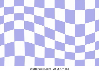 This minimalist grid pattern combines soft purple and blue tones with wavy optical illusions. Great for tech-themed designs, social media backgrounds, or abstract branding.