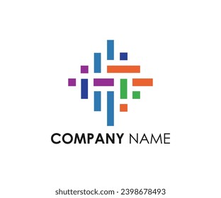 This minimalist logo design is for your company. It looks like a square modern logo With multiple colors. 