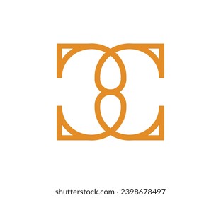 This minimalist logo design is for your company. It looks like a C-shaped modern logo With a yellow color. letter logo.