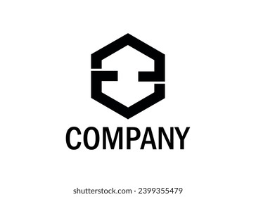 Dieses minimalistische Logo-Design ist für Ihr Unternehmen. Es sieht aus wie ein polygonales, modernes Logo mit blauen und gelben Farben.