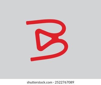 This minimalist logo features the letter 'B' as the central design element, crafted with clean lines and a modern aesthetic. The bold, stylized form emphasizes simplicity and professionalism