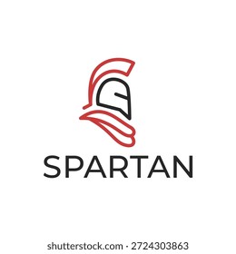 Este logotipo minimalista presenta un elegante casco espartano definido por líneas geométricas audaces que simbolizan la fuerza, la disciplina y la resiliencia moderna.