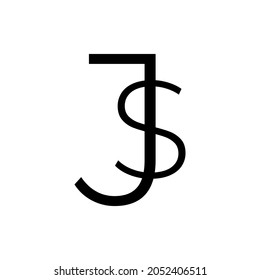 This is a minimalist Logo with initial J and S