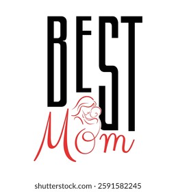 This minimalist typography is often used in t-shirts, posters, greeting cards, and branding to celebrate mothers who juggle multiple roles effortlessly. It is a timeless representation of the love